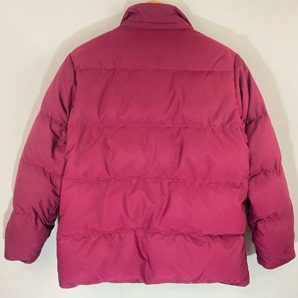 L.L. Bean Women's Goose Down Puffer Jacket Winter Coat Zip Red Size M Outerwear - Picture 4 of 13